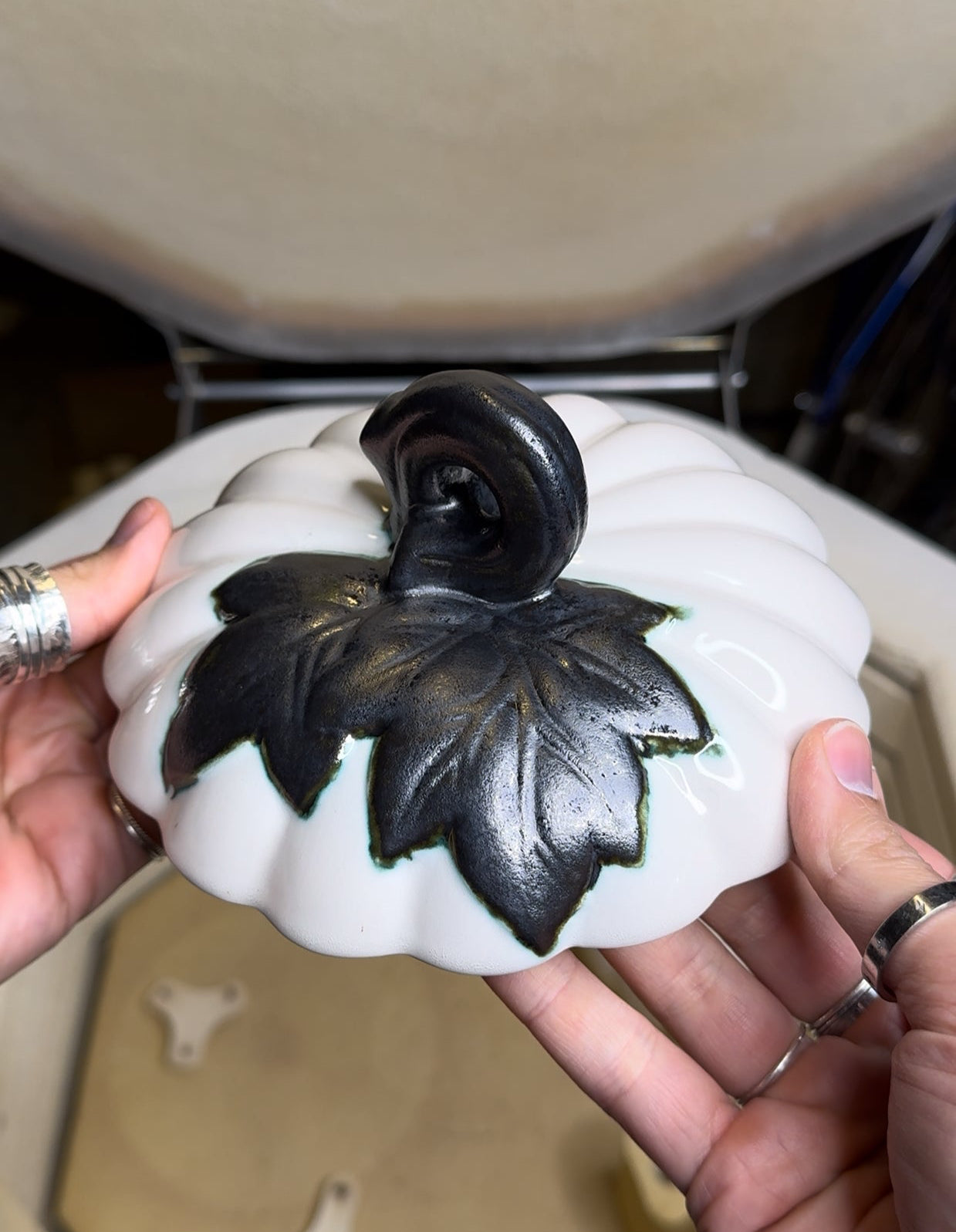 Harvest Jar with Lid- White