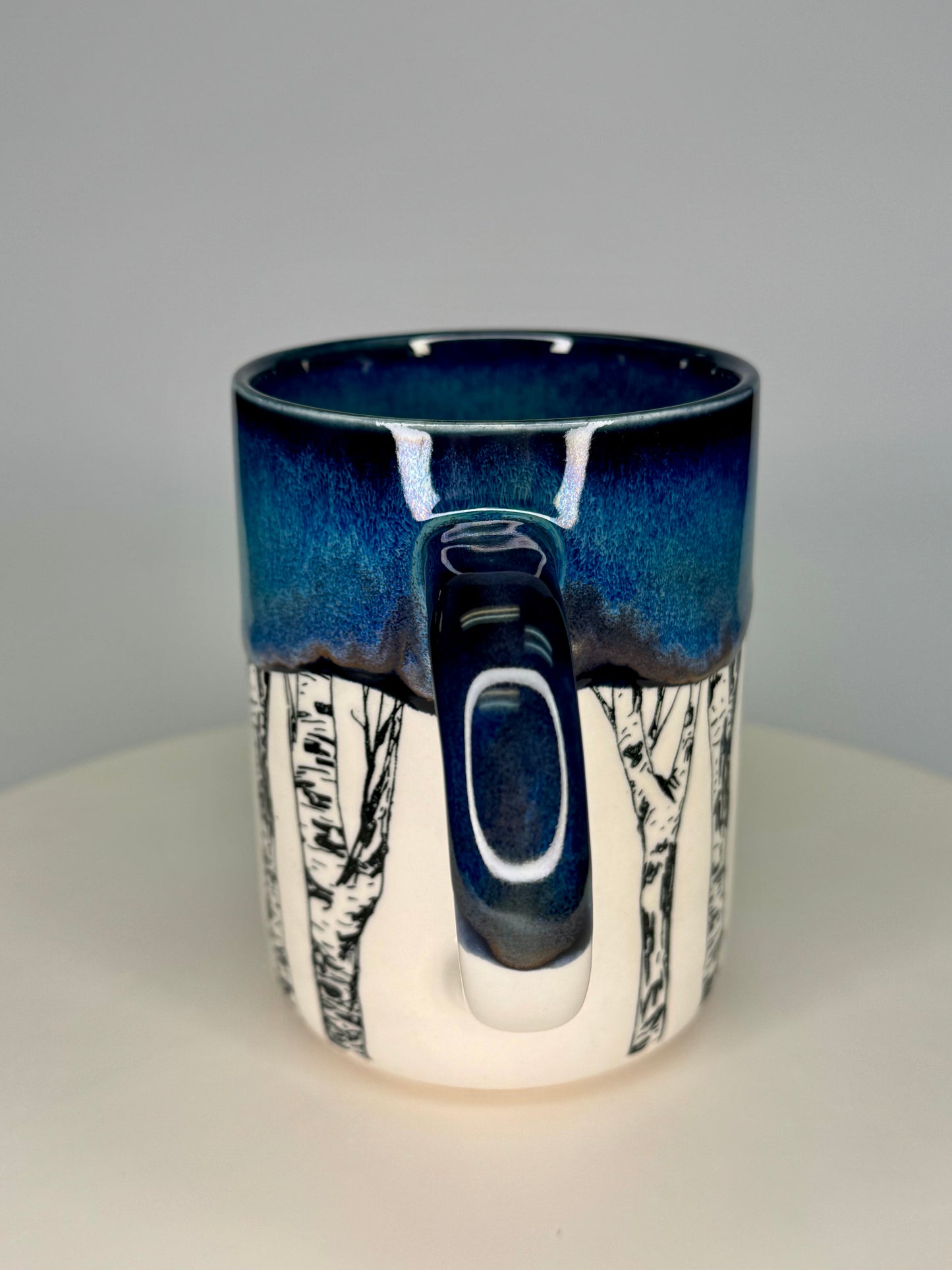 Northern Lights Birch Tree Mug #1