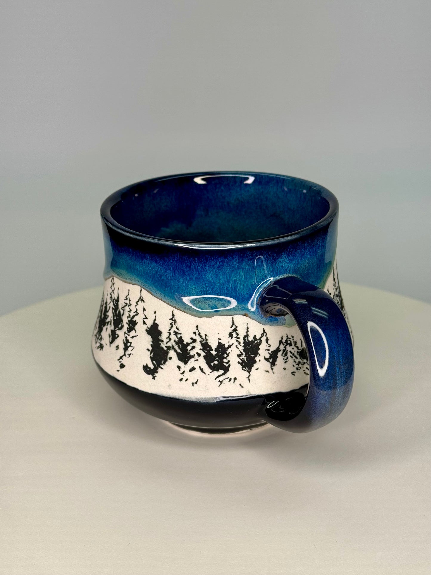 Northern lights tree mug #1