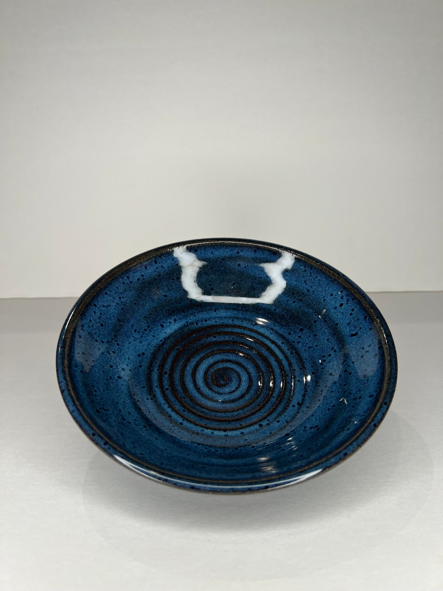 Blue Spiral Bowl