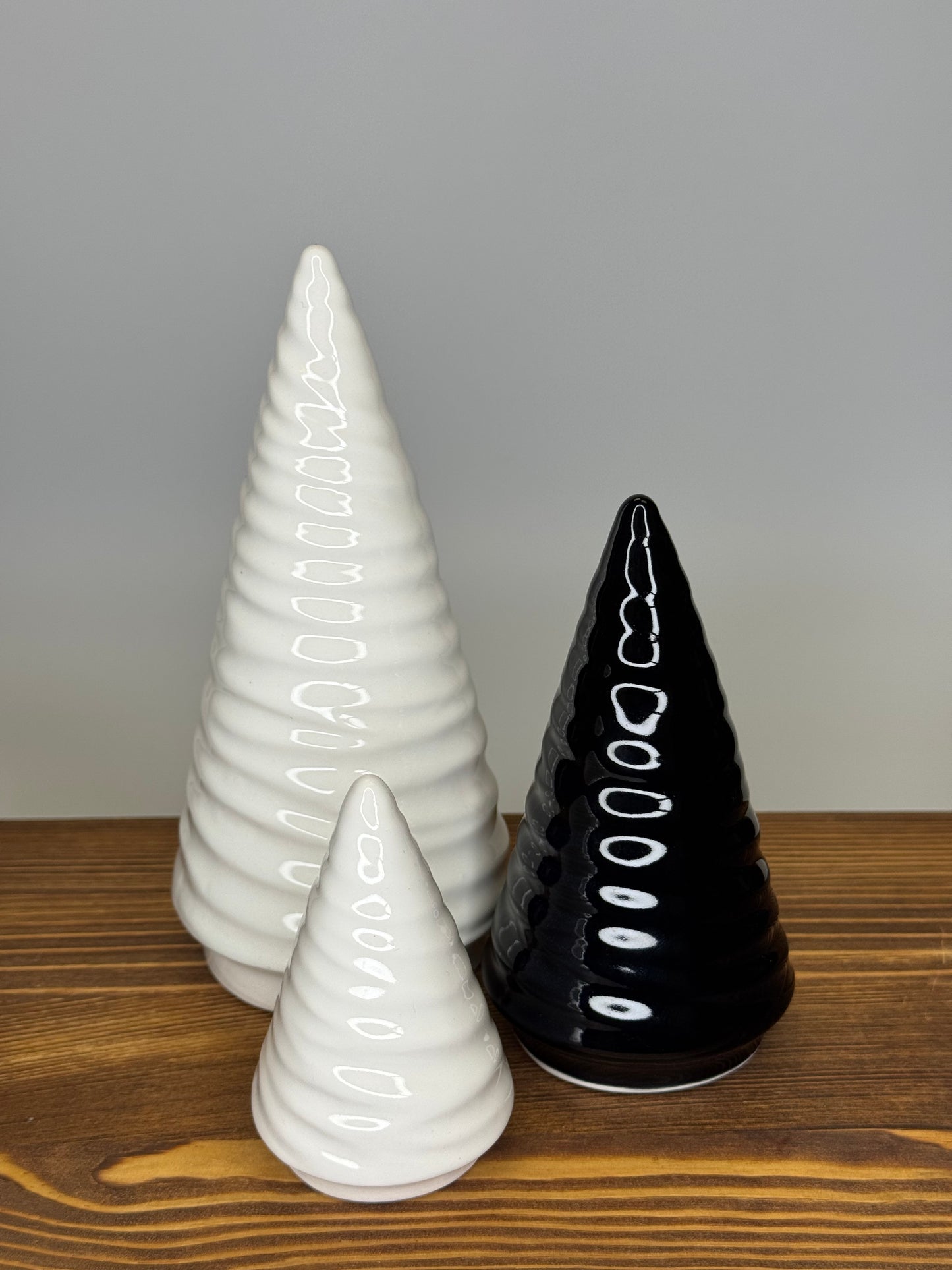 Ceramic Christmas Trees - Deep Onyx
