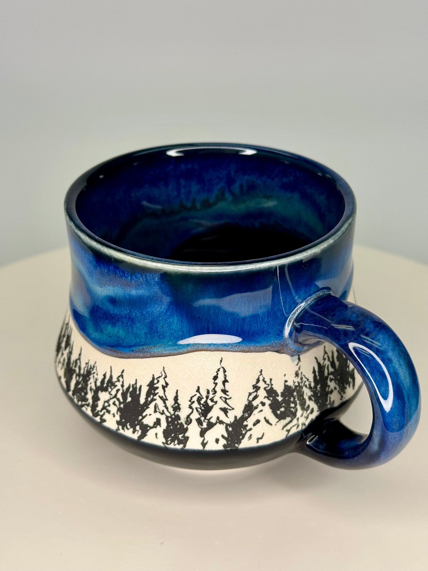 Northern lights tree mug #2