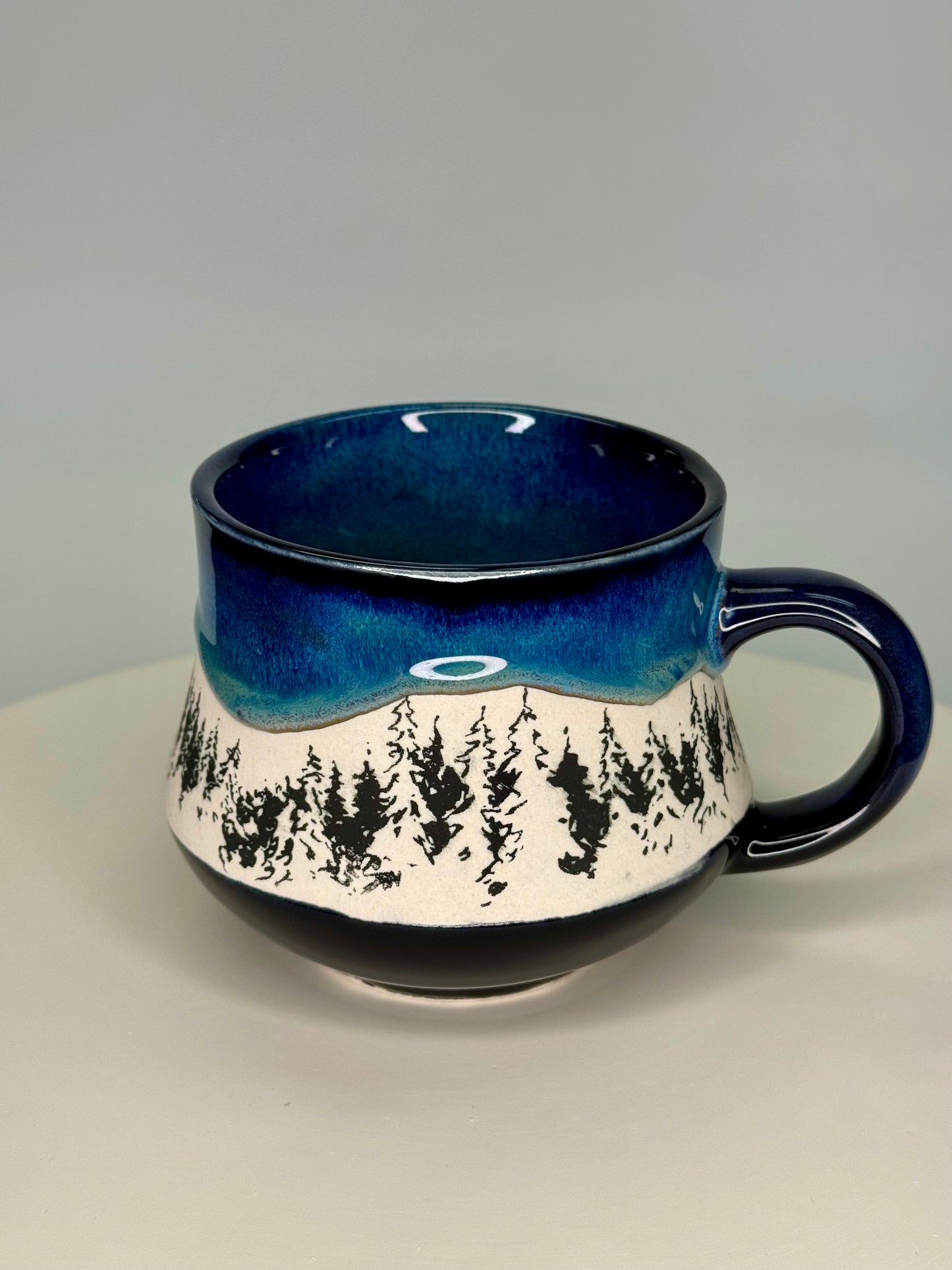 Northern lights tree mug #1