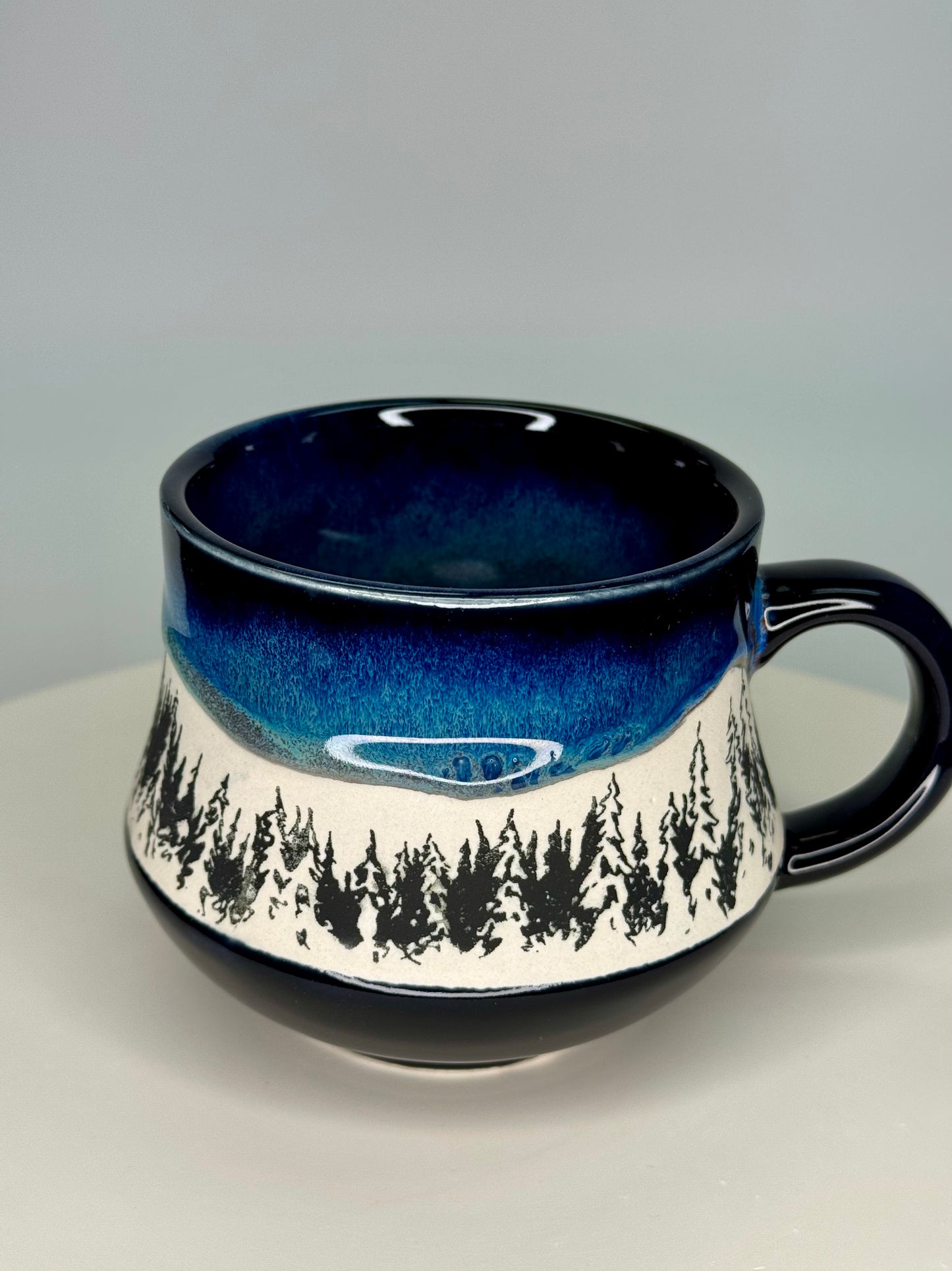 Northern lights tree mug #3