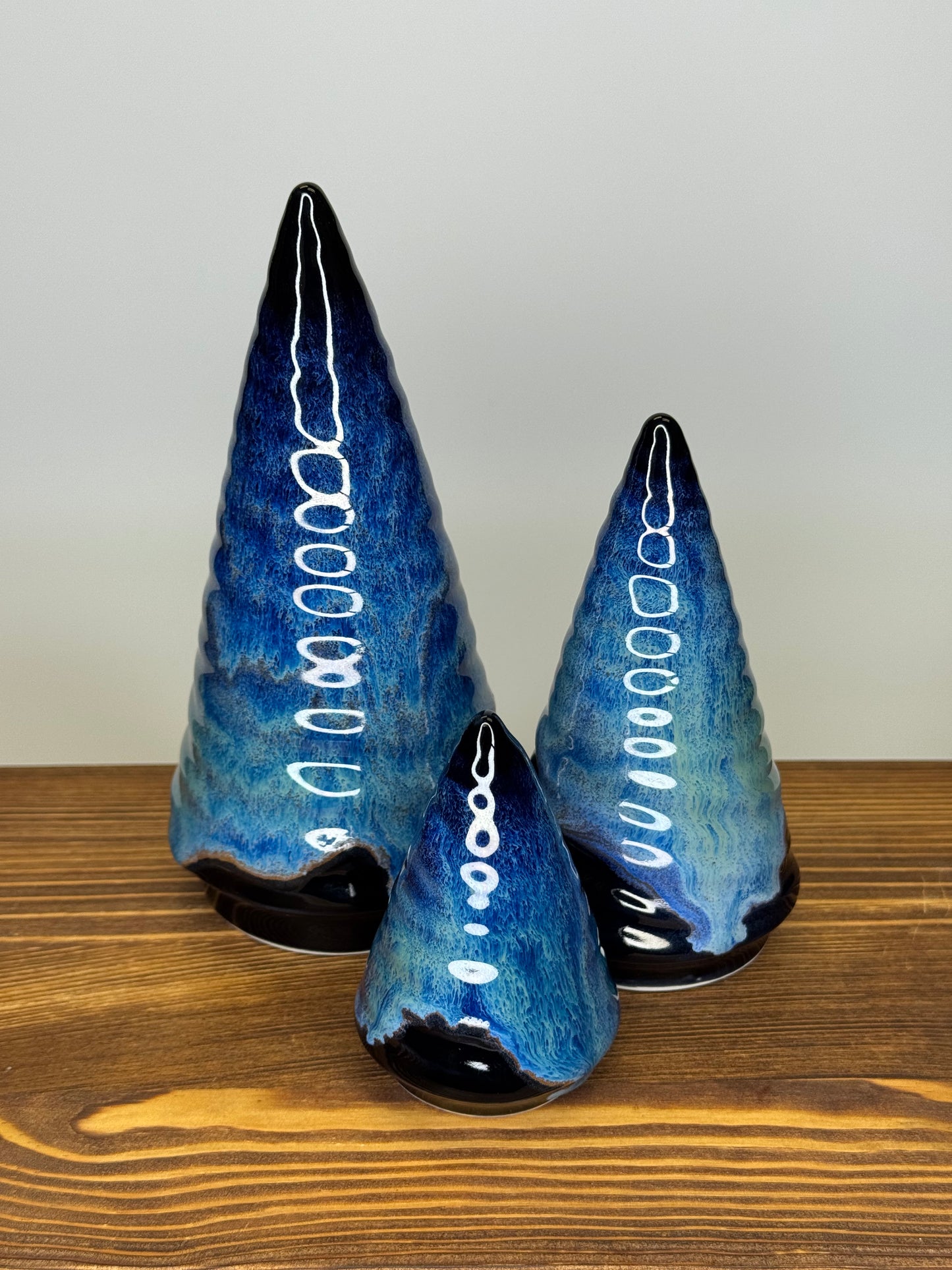 Ceramic Christmas Trees - Northern Lights