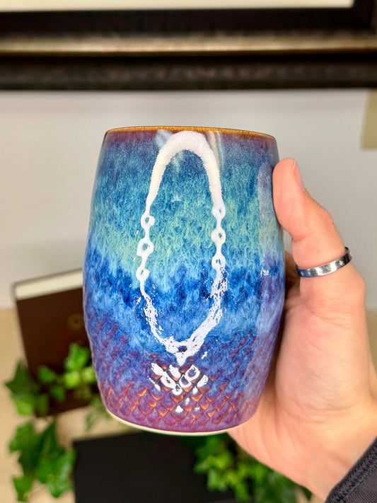 Multicolor Dragon Scale Cup - 14oz