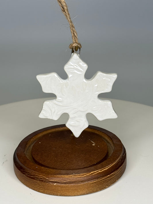Ornament- White Snowflake