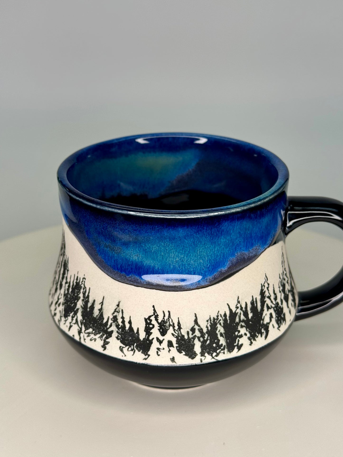 Northern lights tree mug #4