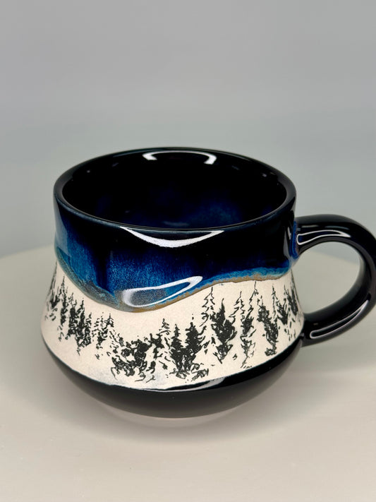 Northern lights tree mug #5