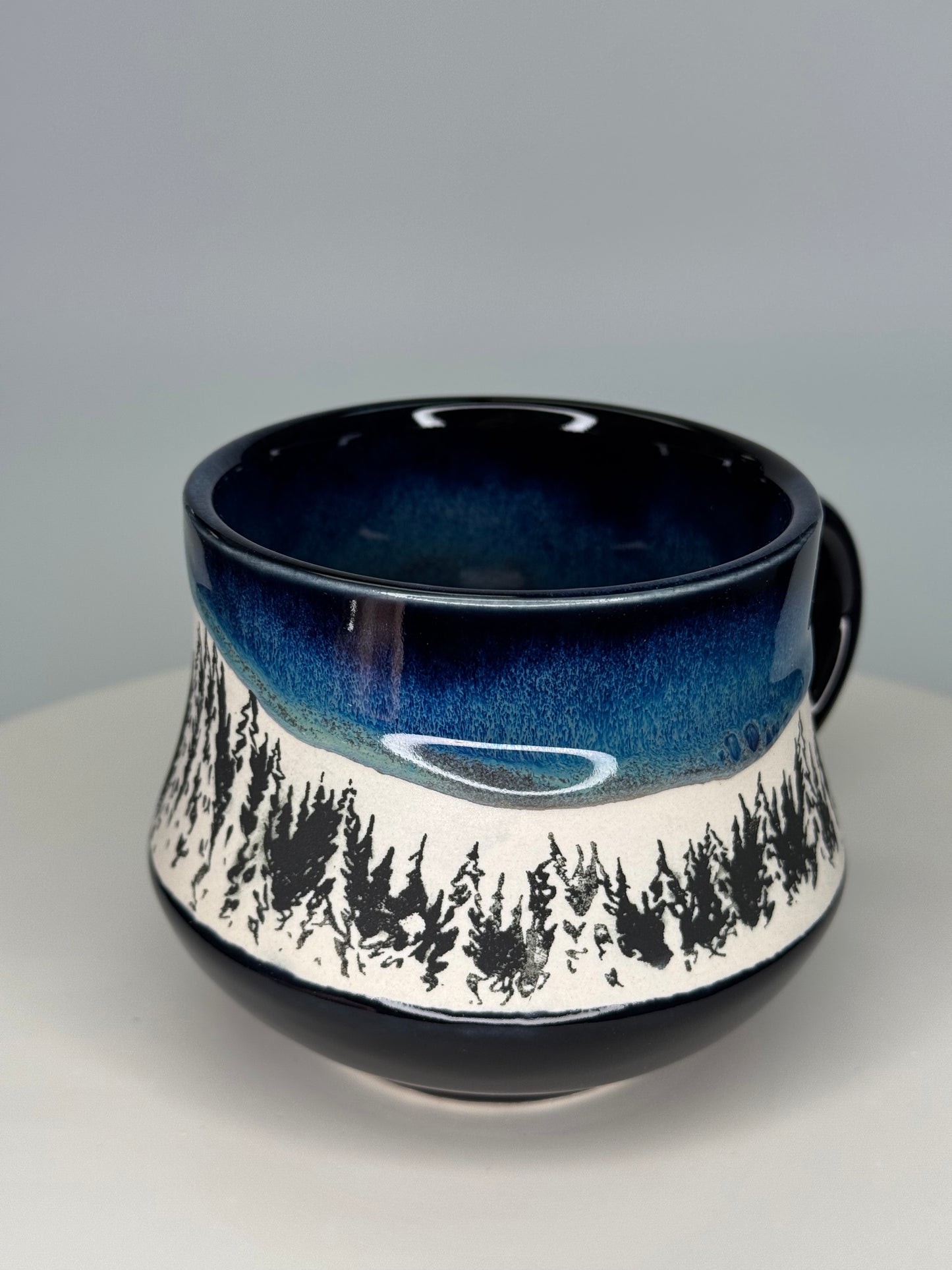 Northern lights tree mug #3