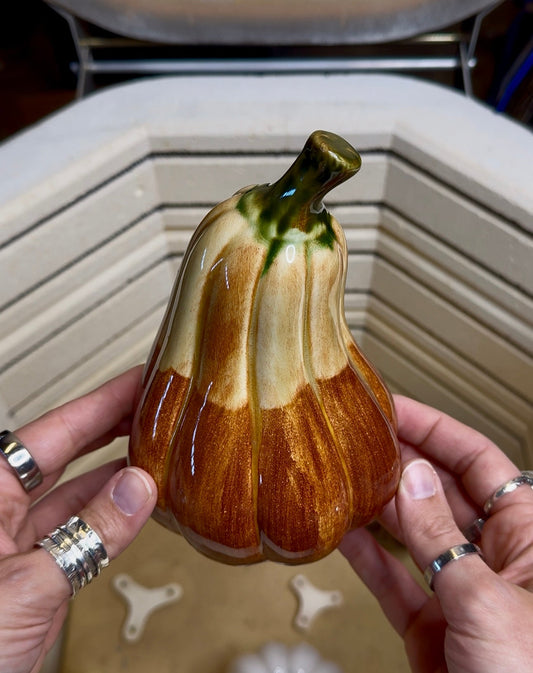 Harvest Tall Gourd- Autumn Orange