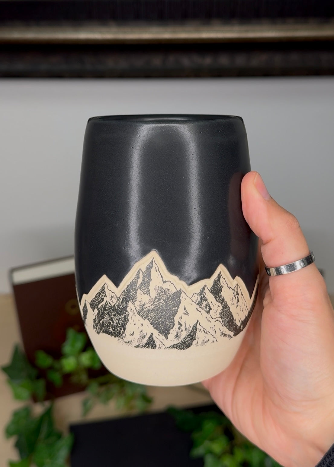 Mountain Cup Matte Black #3 - 14oz