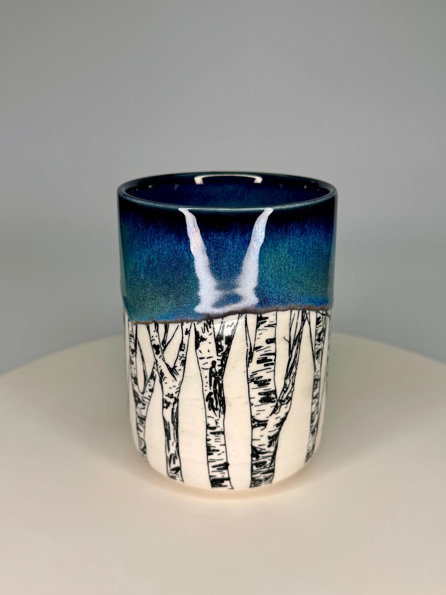 Northern Lights Birch Tree Mug #2
