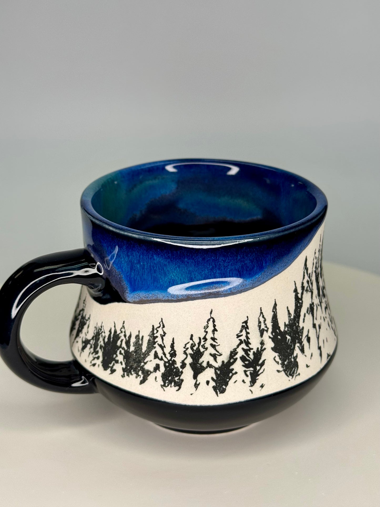 Northern lights tree mug #4