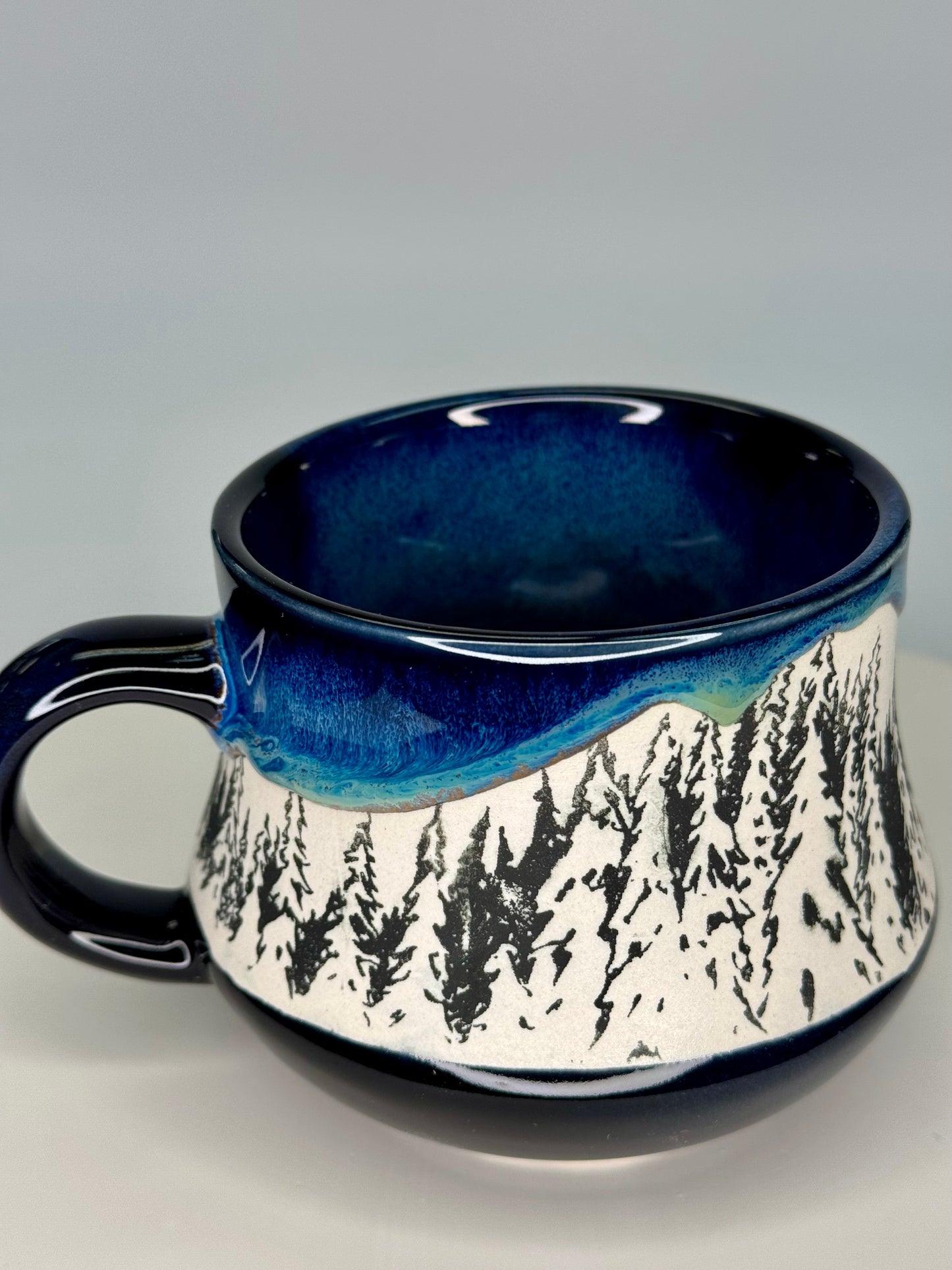Northern lights tree mug #3