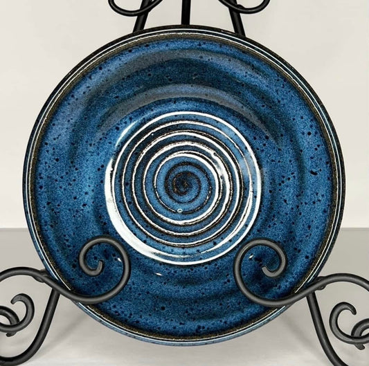 Blue Spiral Bowl