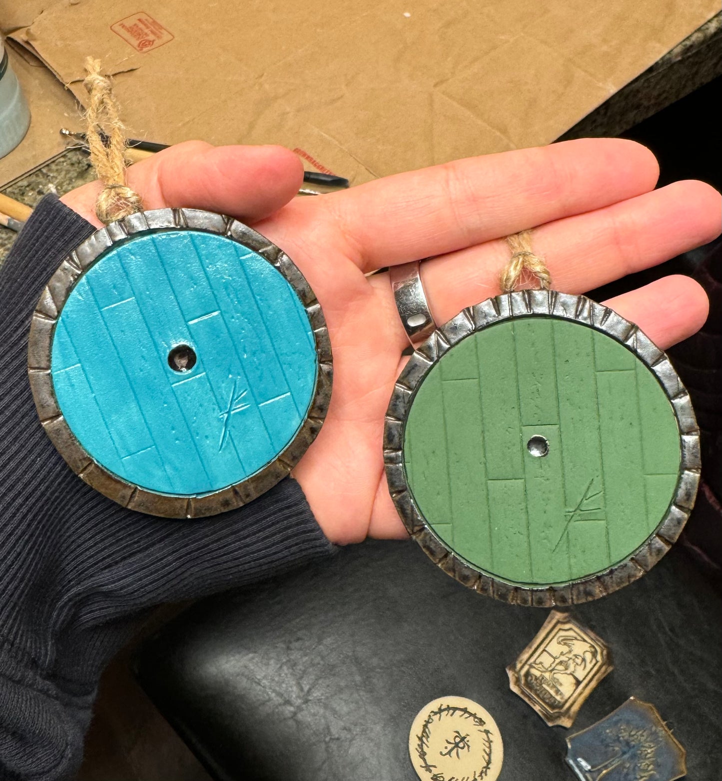 Green Door Ornament